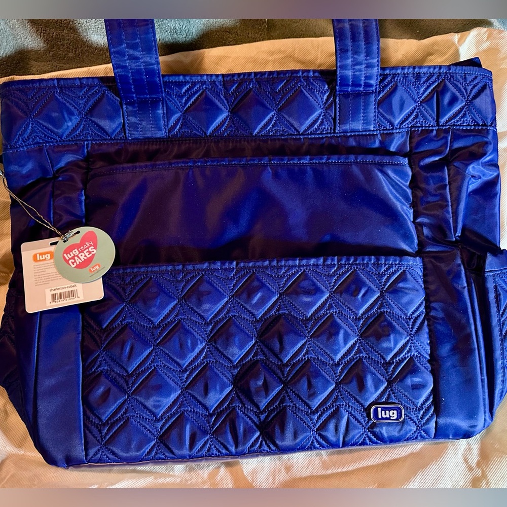 Lug Signature Collection Charleston Tote in Cobalt Limited Edition